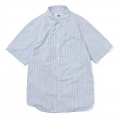 GOODENOUGH-TRANSPARENT LOGO STRIPE S:S SHIRT - Saxe : Blue