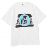 GOODENOUGH-TUBE AMPLIFIER TEE - Cyan
