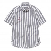 MOUNTAIN RESEARCH-Animal B.D. S:S - Stripe - Gray × White