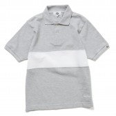 GOODENOUGH-CUT OUT LINE POLO - Grey