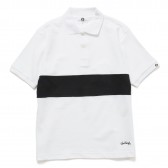 GOODENOUGH-CUT OUT LINE POLO - White