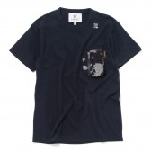 HABANOS-MILITARY CAMO-POCKET S:SL Tee - Navy