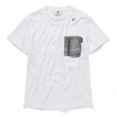 HABANOS-MILITARY CAMO-POCKET S:SL Tee - White