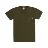 Mr.GENTLEMAN-SOUVENIR V NECK TEE - Moss