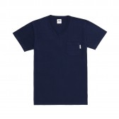 Mr.GENTLEMAN-SOUVENIR V NECK TEE - Navy