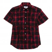 HABANOS-TARTAN SHADOW CAMO S:SL SHIRTS - Red Tartan