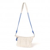 Porter Classic-HARD LINEN SHOULDER BAG S - White