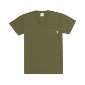Mr.GENTLEMAN-SOUVENIR V NECK TEE - Khaki