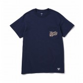 BEDWIN-S:S C-NECK POCKET T 「ROPE」 - Navy