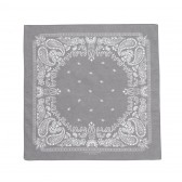 Mr.GENTLEMAN-PAISLEY BANDANA - Grey