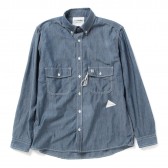 and wander-PL dungaree shirt (M) - Blue