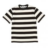 GOODENOUGH-S:S BORDER SHIRT - White : Black