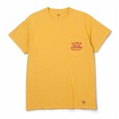 BEDWIN-S:S C-NECK POCKET T 「JACK」 - Orange