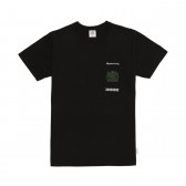 Mr.GENTLEMAN-SYNCHRONICITY POCKET TEE - Black