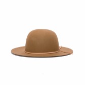 hobo-Wool Leather Cord Felt Hat - Black