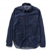 ENGINEERED GARMENTS-Work Shirt - 6oz Denim - Indigo