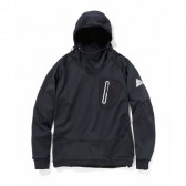 and wander-back nap raising hoodie - Black