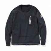 and wander-back nap raising pullover - Black