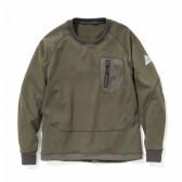 and wander-back nap raising pullover - Khaki