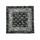 and wander-printed bandanna reflect - Black