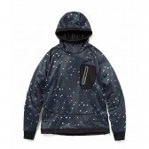 and wander-tent printed back nap raising hoodie - Print Night