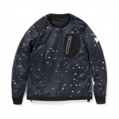 and wander-tent printed back nap raising pullover - Print Night