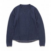 and wander-wool crew neck T - Navy