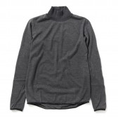 and wander-wool high neck T - Gray