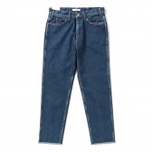 Living Concept-5POCKET CUT OFF DENIM PANTS : BIO WASH - B.Blue