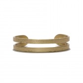 hobo-Brass Open Bracelet - Yellow