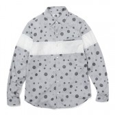 GOODENOUGH-JACQUARD SHIRT - Grey : White