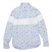 GOODENOUGH-JACQUARD SHIRT - Sax : White