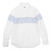 GOODENOUGH-JACQUARD SHIRT - White : Sax