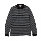 GOODENOUGH-L:S POLO SHIRT - Grey : Black