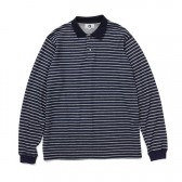 GOODENOUGH-L:S POLO SHIRT - Navy : Grey