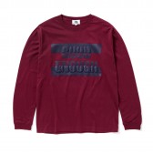 GOODENOUGH-PRINT L:S TEE - BAR - Burgundy