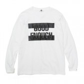 GOODENOUGH-PRINT L:S TEE - BAR - White