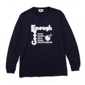 GOODENOUGH-PRINT L:S TEE - G.D.E.H - Navy