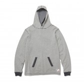 GOODENOUGH-REVERSIBLE HOODED SHIRT - White : Grey