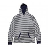GOODENOUGH-REVERSIBLE HOODED SHIRT - White : Navy