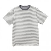 GOODENOUGH-REVERSIBLE S:S SHIRT - White : Grey
