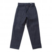 COMOLI-ベルテッド デニムパンツ - Navy