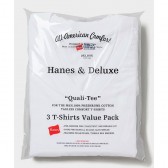 DELUXE CLOTHING-DELUXE × Hanes V-NECK TEE - White