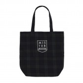 Mr.GENTLEMAN-EMBLEM TOTE - Black Watch