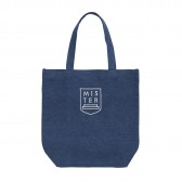 Mr.GENTLEMAN-EMBLEM TOTE - New Blue