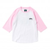 STUSSY-Kids Global Designs Raglan - Pink