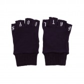 Mr.GENTLEMAN-LOGO KNIT GLOVE - Purple