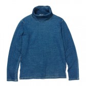 GOODENOUGH-LOOSE NECK SHIRT - indigo