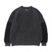 C.E / CAV EMPT-LOOSE WAFFLE KNIT - Charcoal