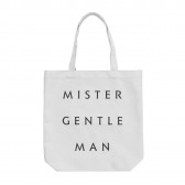 Mr.GENTLEMAN-MISTER GENTLEMAN TOTE - White